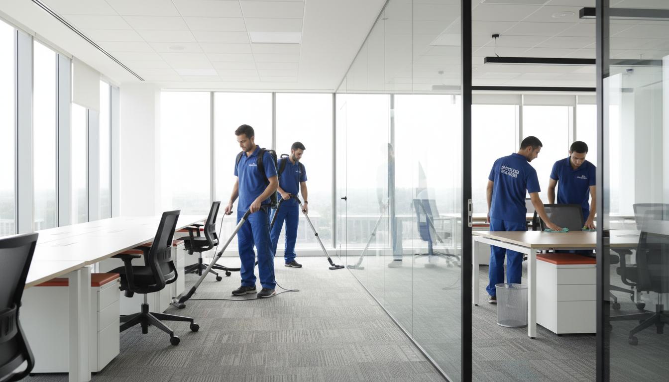 Professional cleaning team at work in Mishawaka